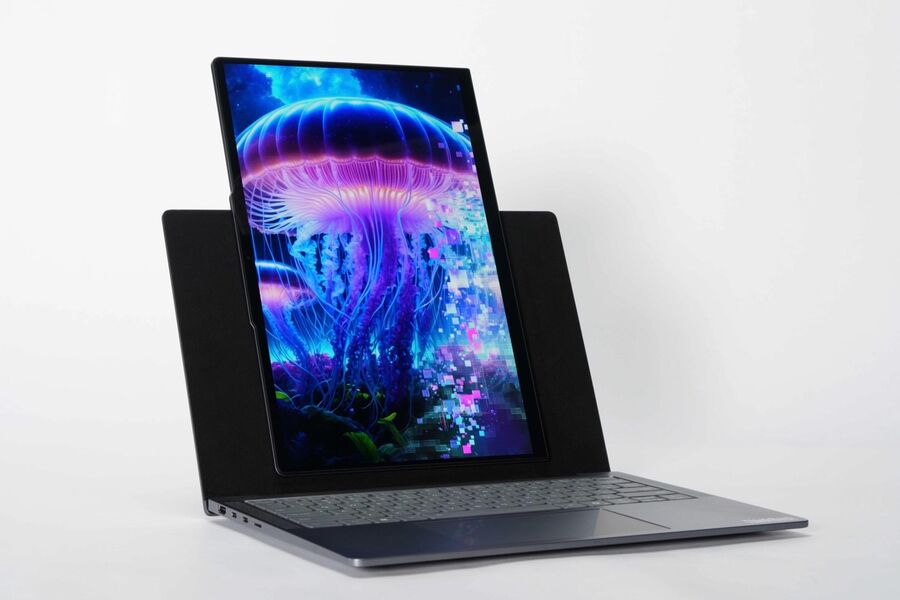 Lenovo представила концептуальный ноутбук с поворотным экраном