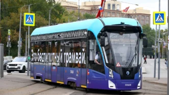 driverless tram in Moscow