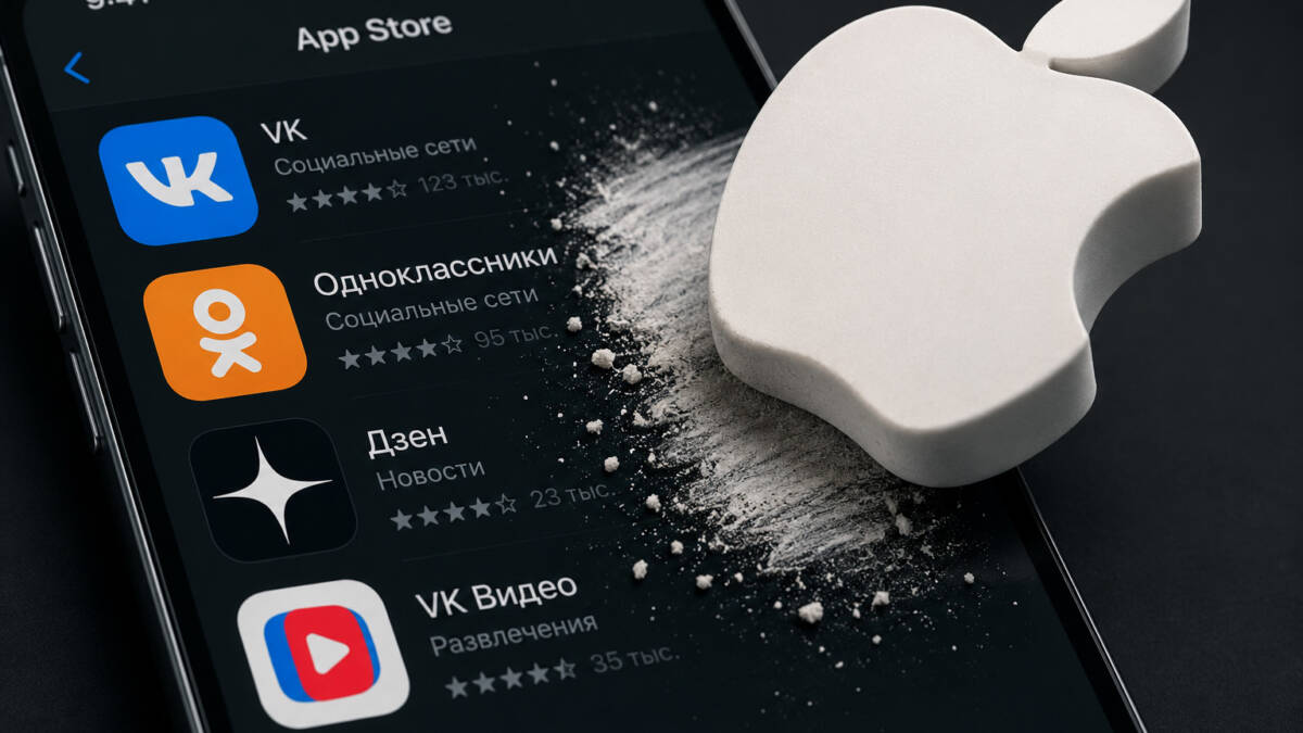 удаление приложений VK из App Store на iPhone